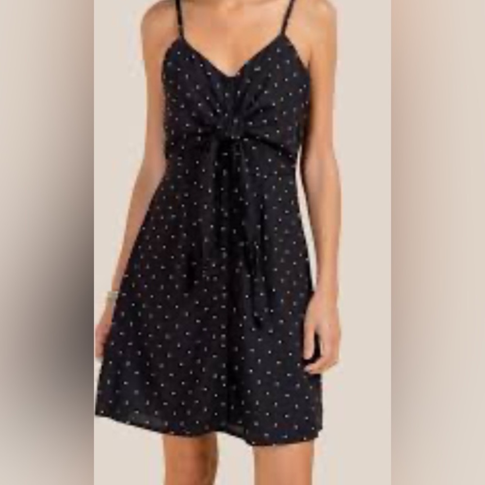 Edie knot polka dot dress